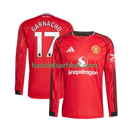 Manchester United Alejandro Garnacho 17 Heim Trikotsatz 2025/26 Langarm